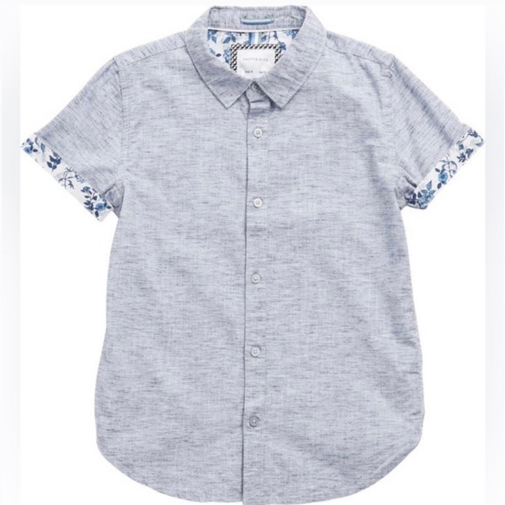 DENIM AND FLOWER Boy’s Short Sleeve Button-Up Shirt